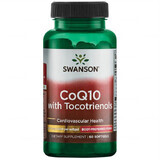 Swanson CoQ10 cu tocotrienoli, coenzima Q10 200 mg și tocotrienoli 20 mg, 60 capsule gel