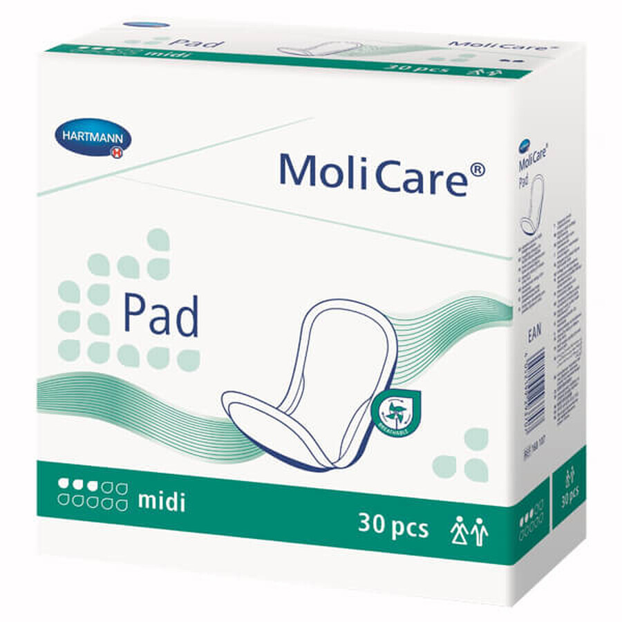 MoliCare Pad, Saugeinlage, midi, 3 Tropfen, 30 Stück