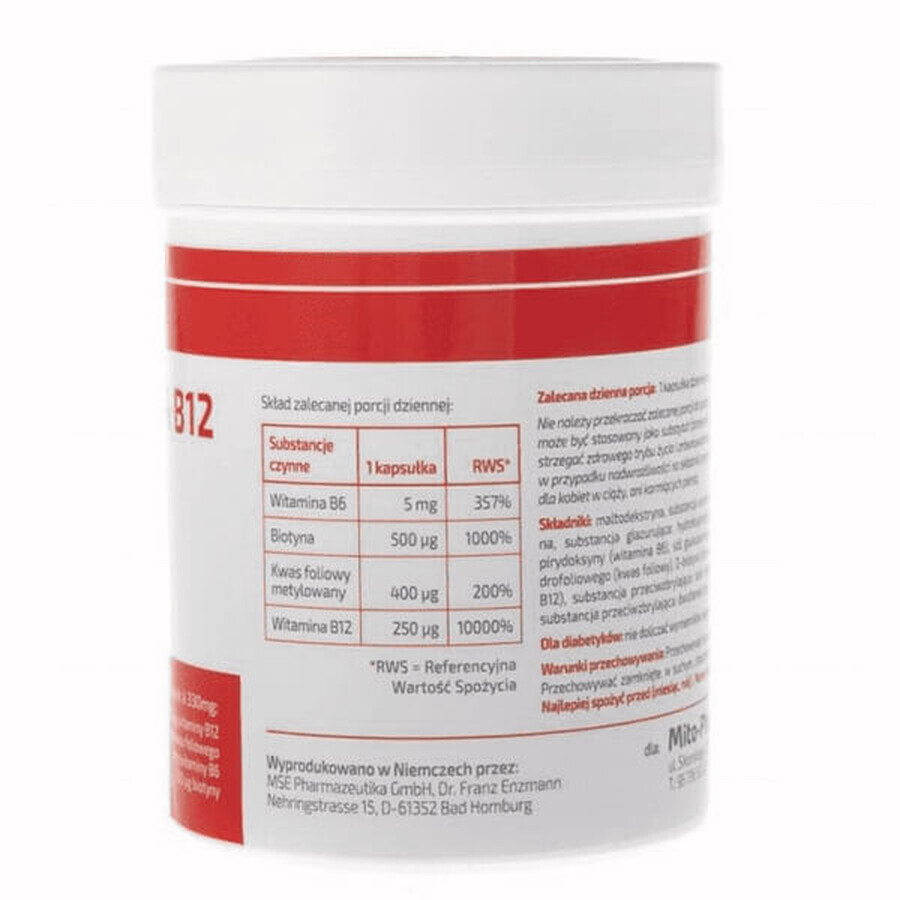 Mito-Pharma Vitamine B12 MSE 250 µg, 120 gélules