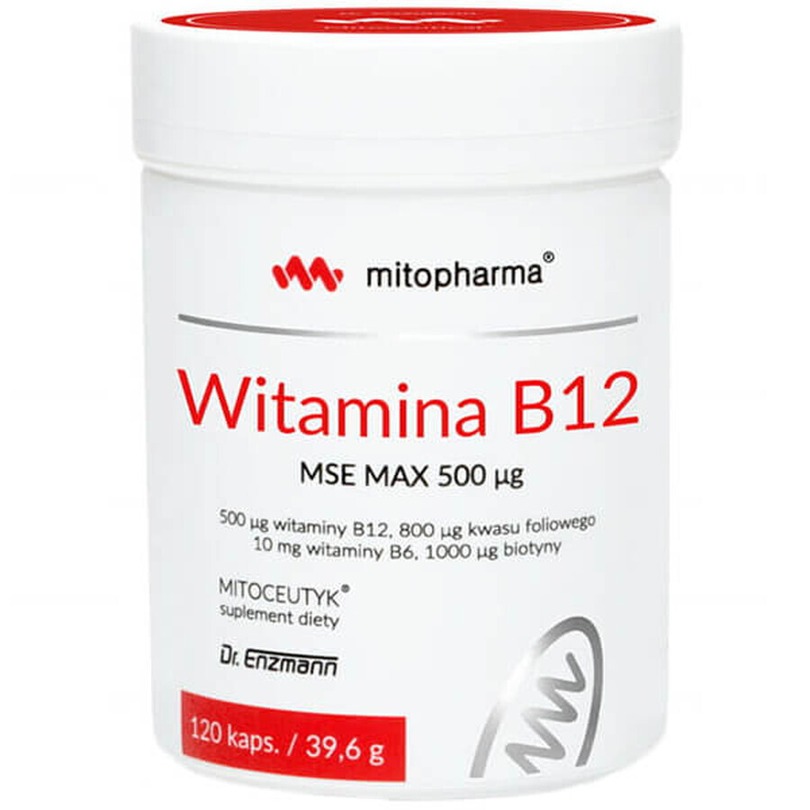 Mito-Pharma Vitamin B12 MSE Max 500 µg, 120 Kapseln