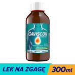 Gaviscon cu aromă de mentă (500 mg + 267 mg + 160 mg)/ 10 ml, suspensie orală, 300 ml