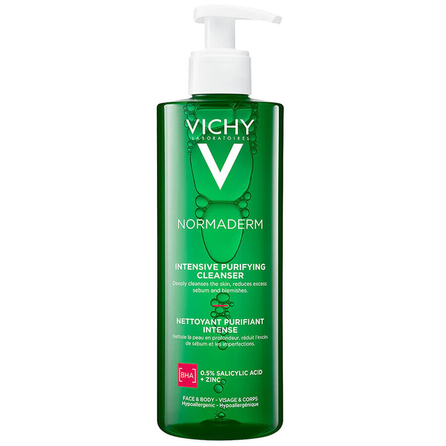 Vichy Normaderm, gel de curățare profundă pentru față și corp, 400 ml