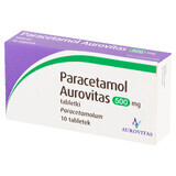 Paracetamol Aurovitas 500 mg, 10 Tabletten