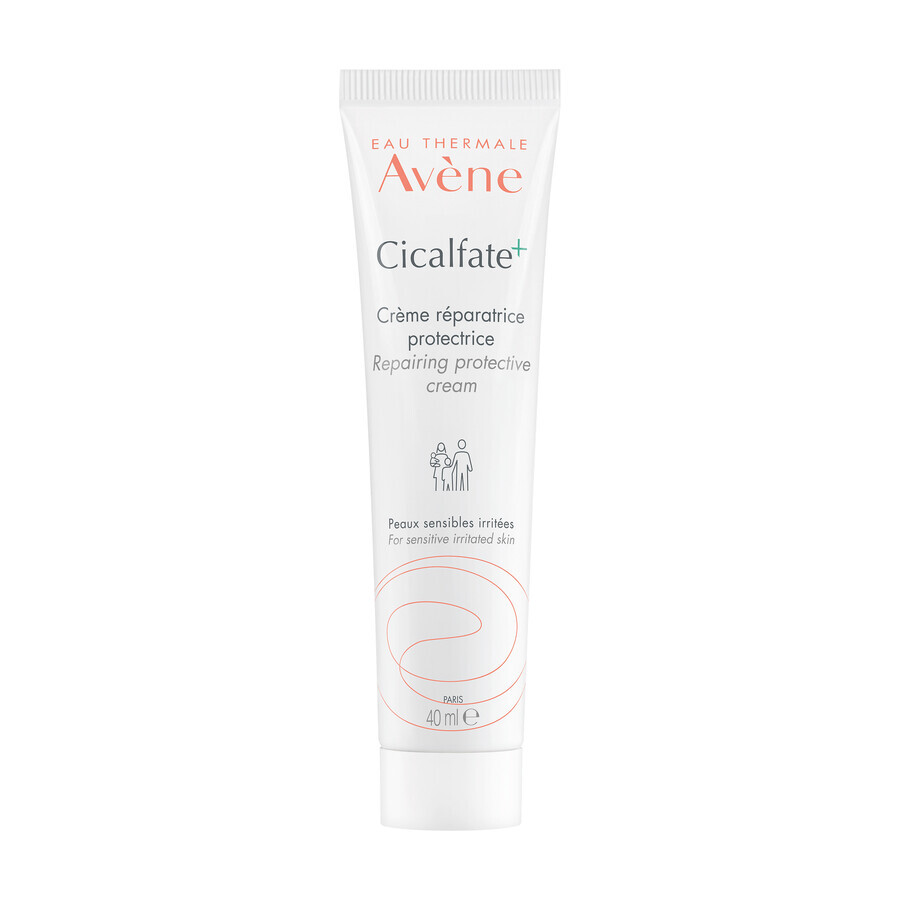 Avene Cicalfate+, regenerierende Schutzcreme für die ganze Familie, empfindliche und gereizte Haut, 40 ml