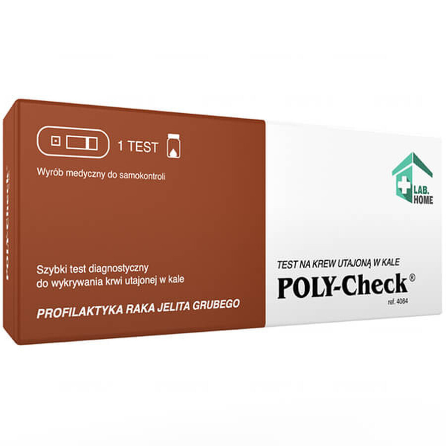 LabHome Poly-Check, FOB test for fecal occult blood, 1 pc