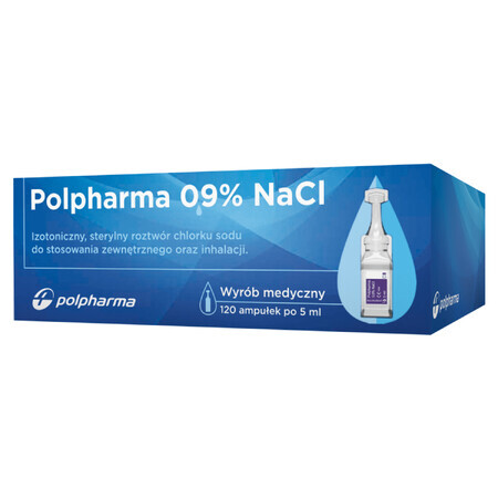 Polpharma 0,9% Natrium Chloratum, 5 ml x 120 Behälter