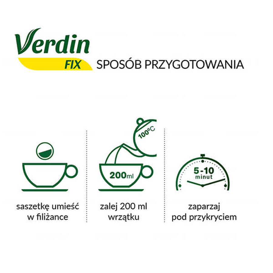 Verdin Fix cu Earl Grey, 20 pliculețe