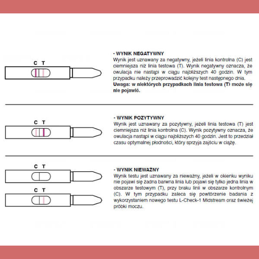 Ovulation test L-Check-1 Midstream, 1 pack (5 tests)