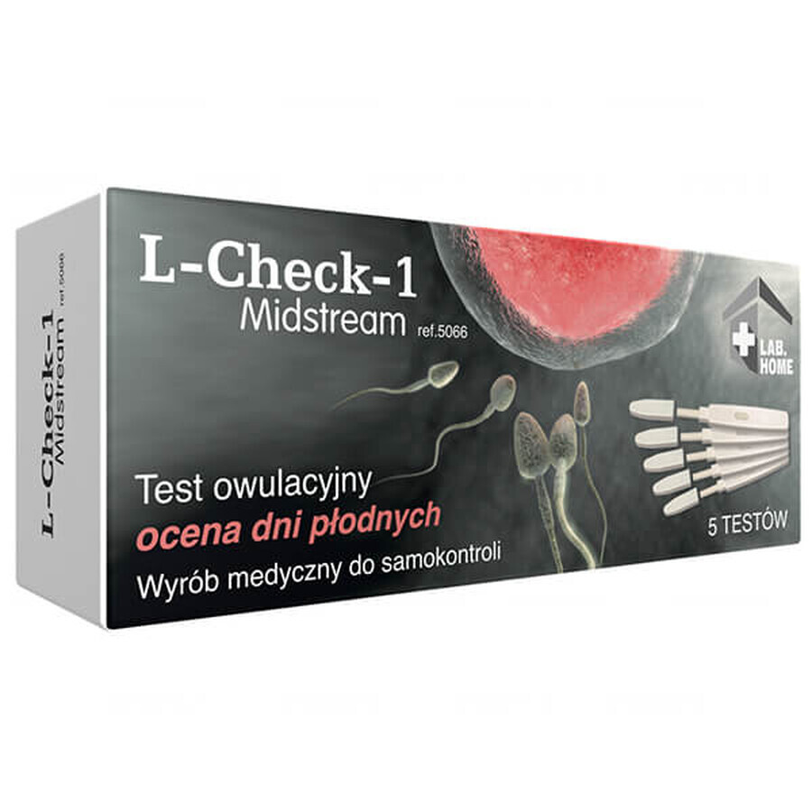 Ovulation test L-Check-1 Midstream, 1 pack (5 tests)