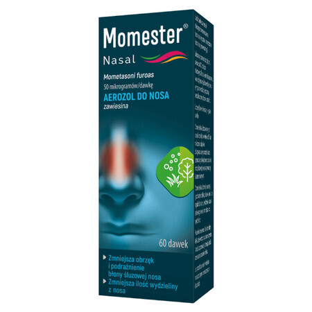 Momester Nasal 50 µg/Dosis, Nasenspray, Suspension, 60 Dosen