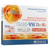 Olimp Gold-Vit D3 + K2, Vitamin D 2000 IU + Vitamin K 50 µg, 30 Kapseln