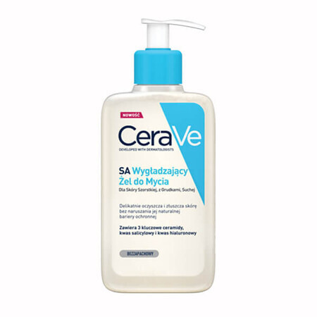 CeraVe, SA glättendes Reinigungsgel, trockene und raue Haut, 236 ml