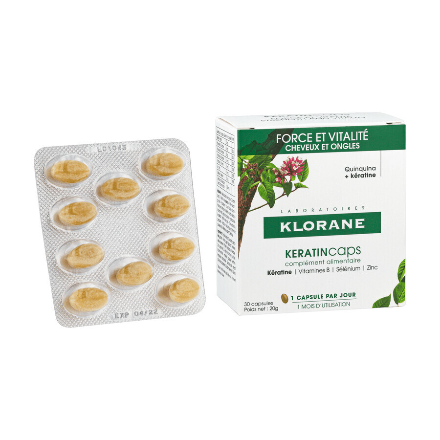 Klorane KeratinCaps, 30 Kapseln