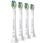 Philips, Ersatzaufsätze für Sonicare W2c Optimal White Compact Schallzahnbürste, HX6074/27, weiß, 4 Stück