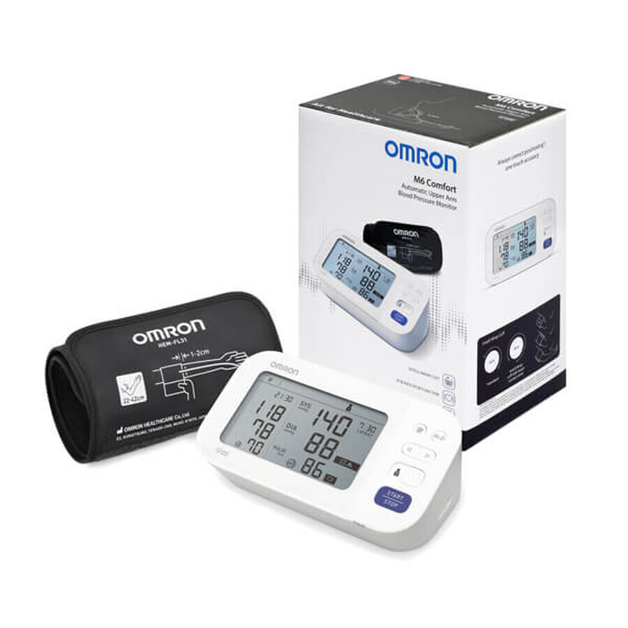 Omron M-6 Comfort HEM-7360-E, automatisches Oberarm-Blutdruckmessgerät