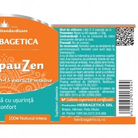 Menopauzen, 60 Kapseln, Herbagetica