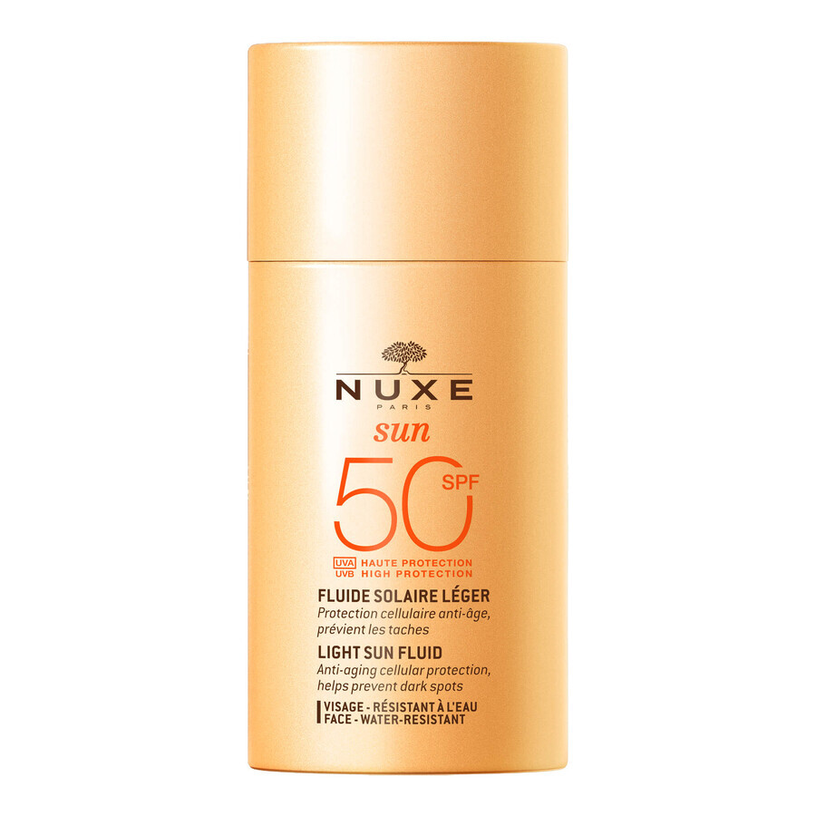 Nuxe Sun, leichte Creme mit hohem Schutz SPF 50, normale und Mischhaut, 50 ml