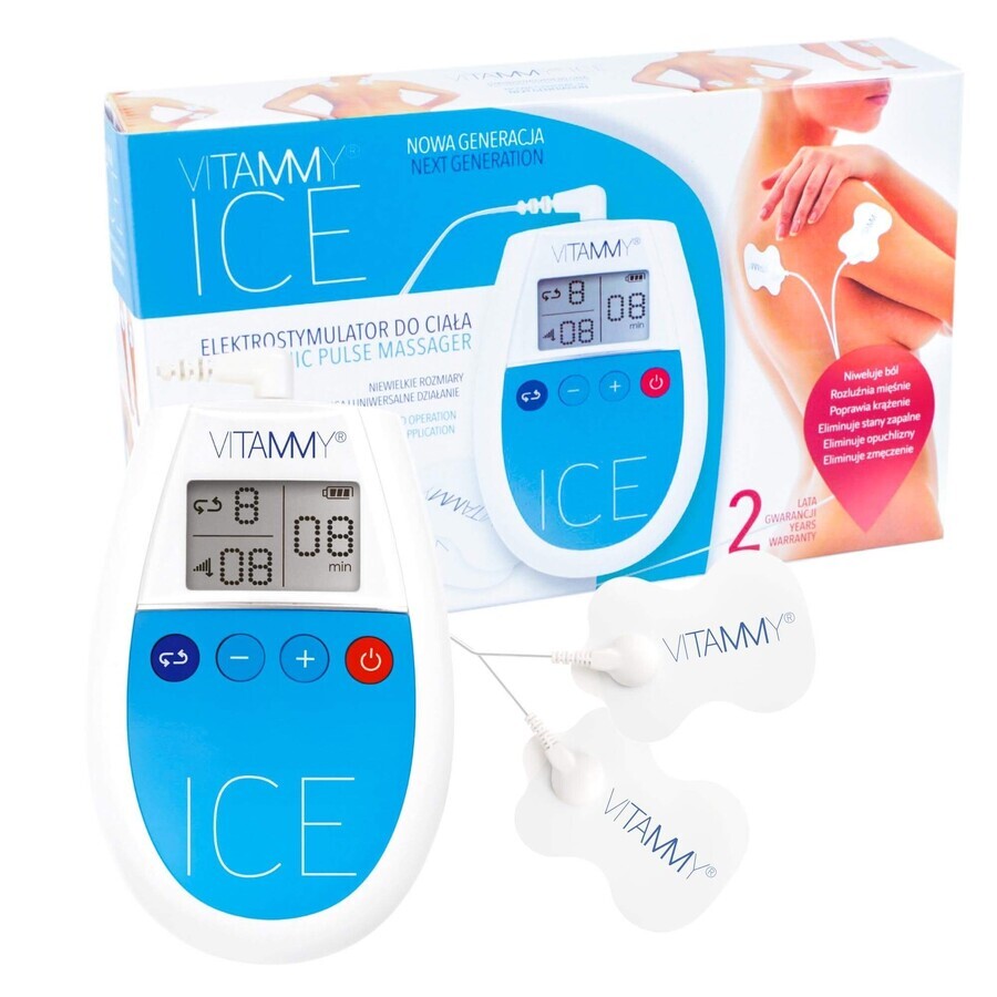 Novamed Vitammy Ice, muscle electrostimulator, blue