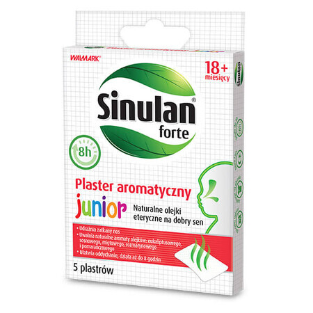 Sinulan Forte Junior, aromatic patch for children from 18 months, 5 pcs