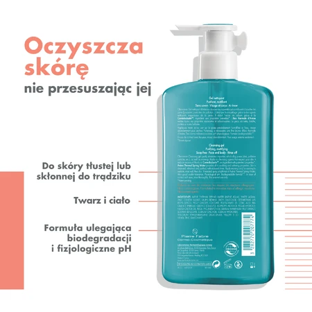 Avene Cleanance face and body cleansing gel for oily and blemish-prone skin, 400 ml