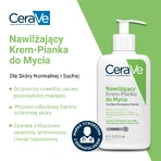 CeraVe, hydraterende crème-schuim gezichtswasgel, normale en droge huid, 236 ml