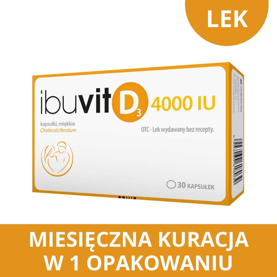 Ibuvit D3 4000 IE, 30 capsules