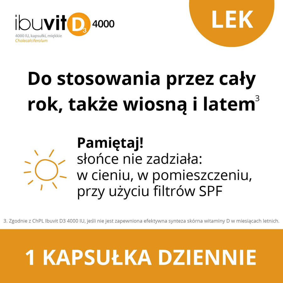 Ibuvit D3 4000 UI, 60 gélules