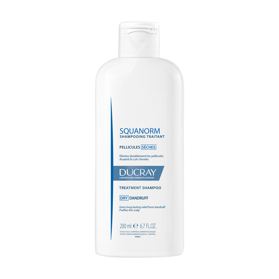 Ducray Squanorm, Anti-Schuppen-Shampoo, trockene Schuppen 200 ml