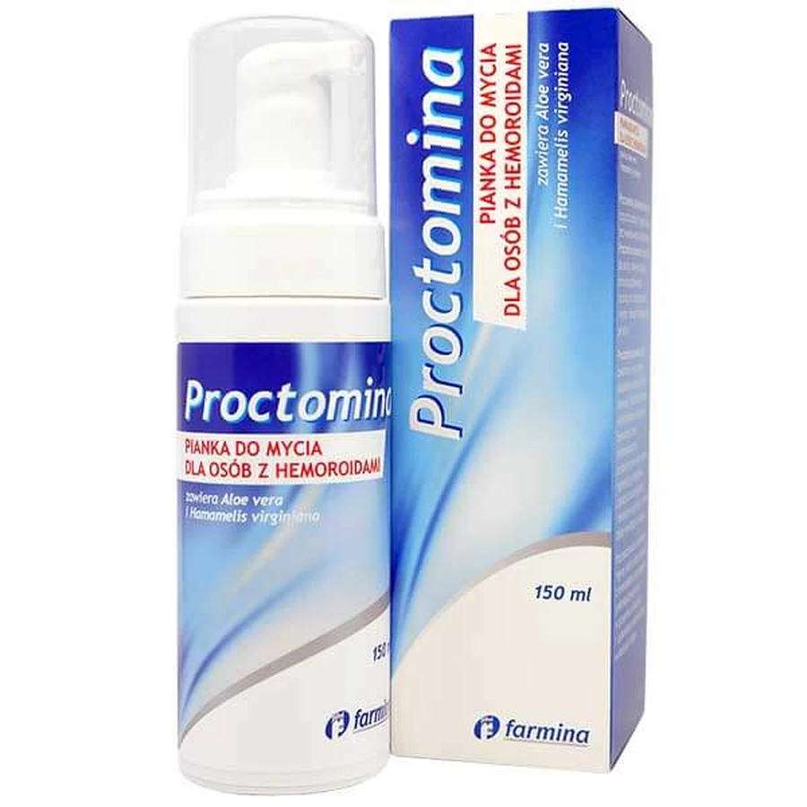 Proctomina, espuma de lavado para personas con hemorroides, 150 ml