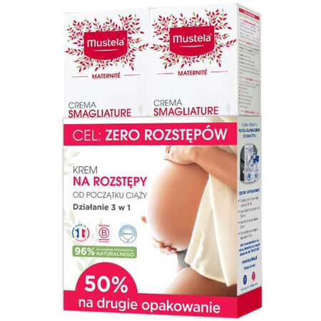 Set Mustela Maternite, Creme gegen Schwangerschaftsstreifen, 2 x 250 ml BESCHÄDIGTE VERPACKUNG