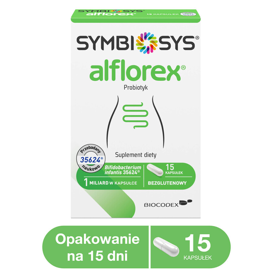 Symbiosys Alflorex, 15 Kapseln