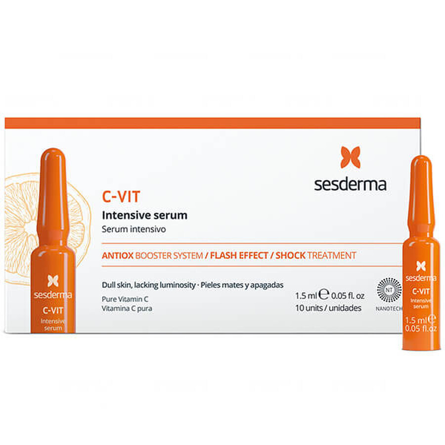 Sesderma C-Vit, siero intensivo per il viso, 1,5 ml x 10 fiale