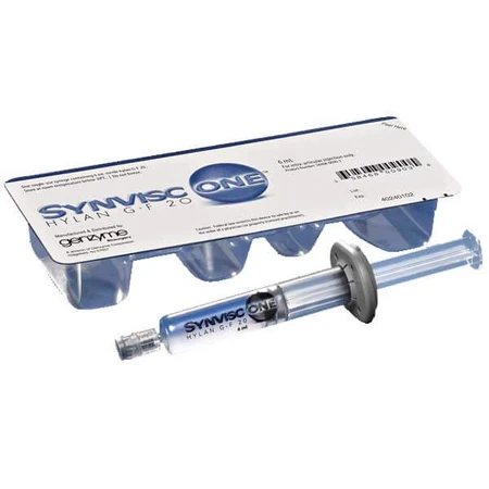 Jeringa Synvisc One Hylan G-F 20, 48 mg/6 ml, 6 ml x 1 vial