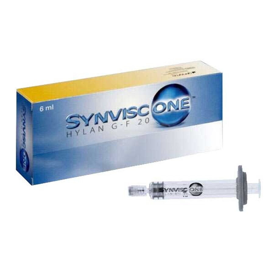 Syringe Synvisc One Hylan GF 20 48 mg/ 6 ml, 6 ml x 1 ampoule