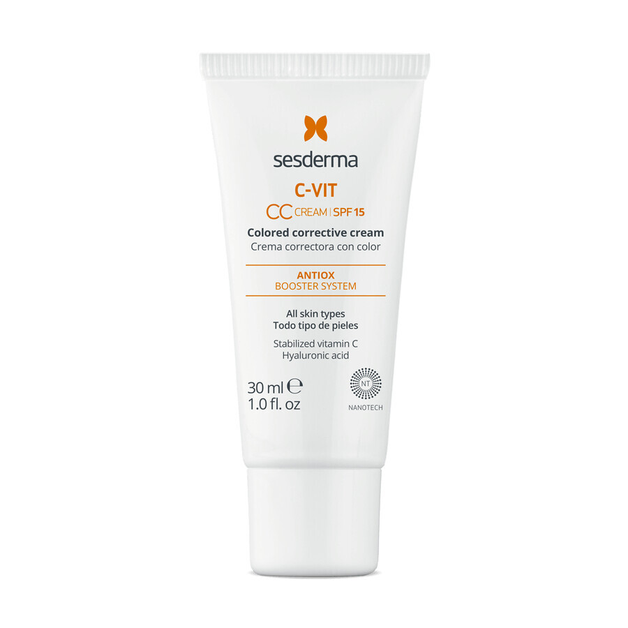 Sesderma C-Vit CC Cream, crema correttiva, SPF 15, 30 ml