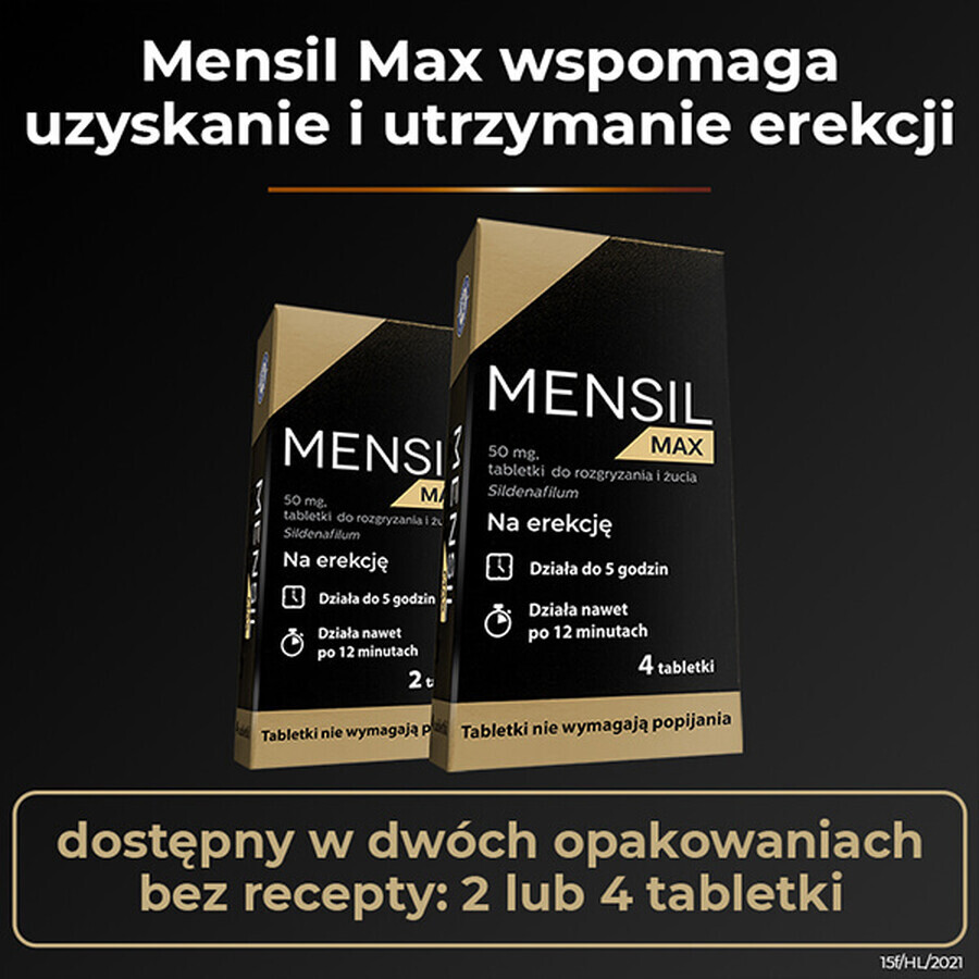 Mensil Max 50 mg, 2 compresse masticabili