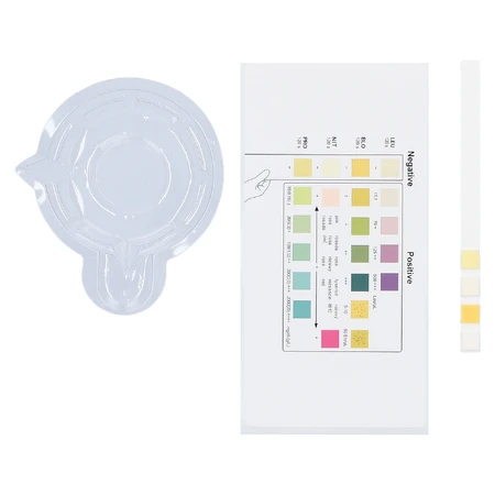 Diather Test Infecciones del tracto urinario, prueba casera para detectar leucocitos, sangre, nitritos y proteínas en la orina, para niños y adultos, 1 pieza