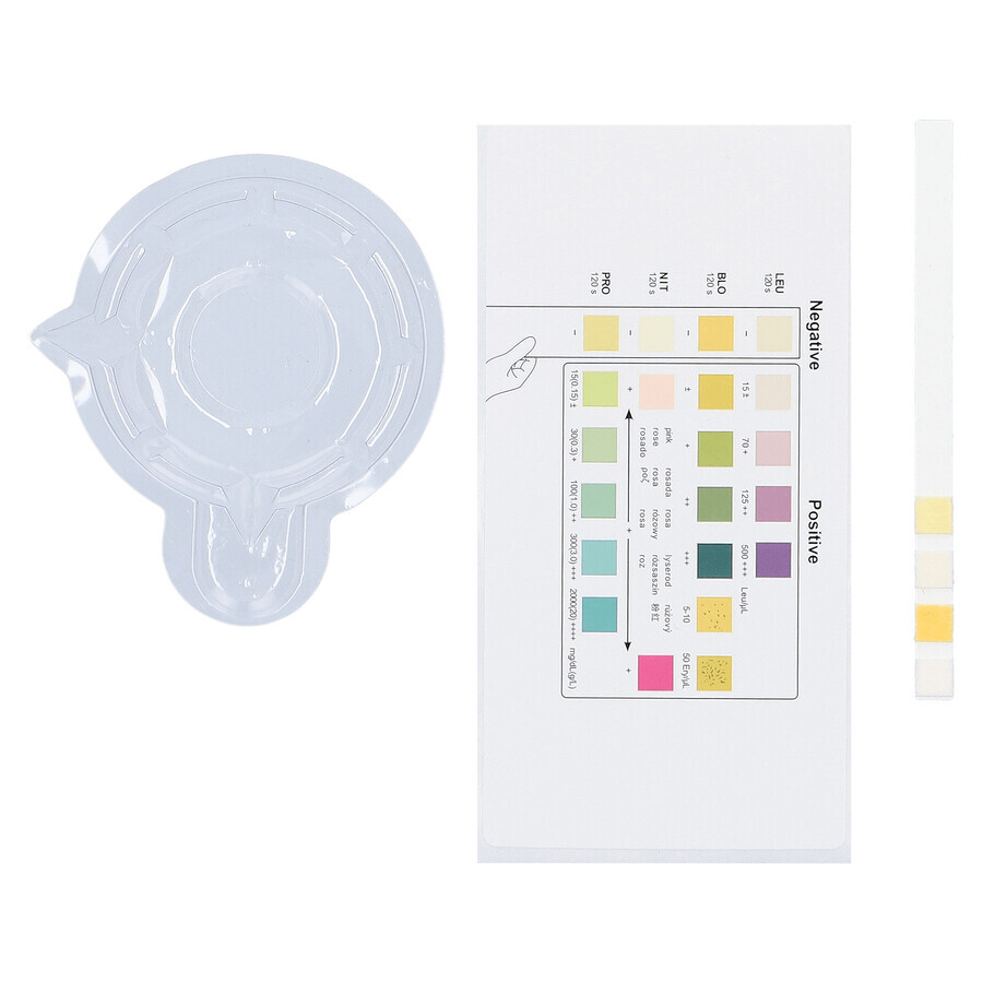 Diather Urinary Tract Infection Test, Heimtest zum Nachweis von Leukozyten, Blut, Nitrit und Protein im Urin, für Kinder und Erwachsene, 1 Stück