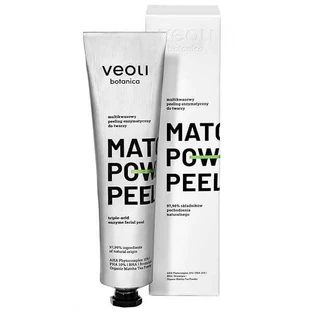 Veoli Botanica Matcha Power Peel, enzymatisches Gesichtspeeling, Multi-Säure, 75 ml
