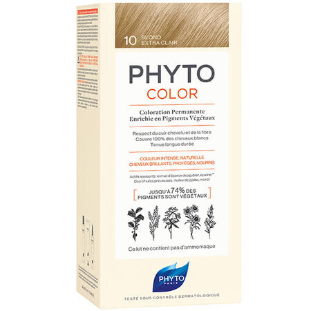 Phyto Phytocolor 10, haarkleur, extra licht blond