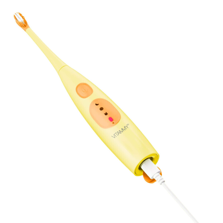 Vitammy Little Dino Children's Sonic Toothbrush, Yellow, From 3 Years, 1 Pc