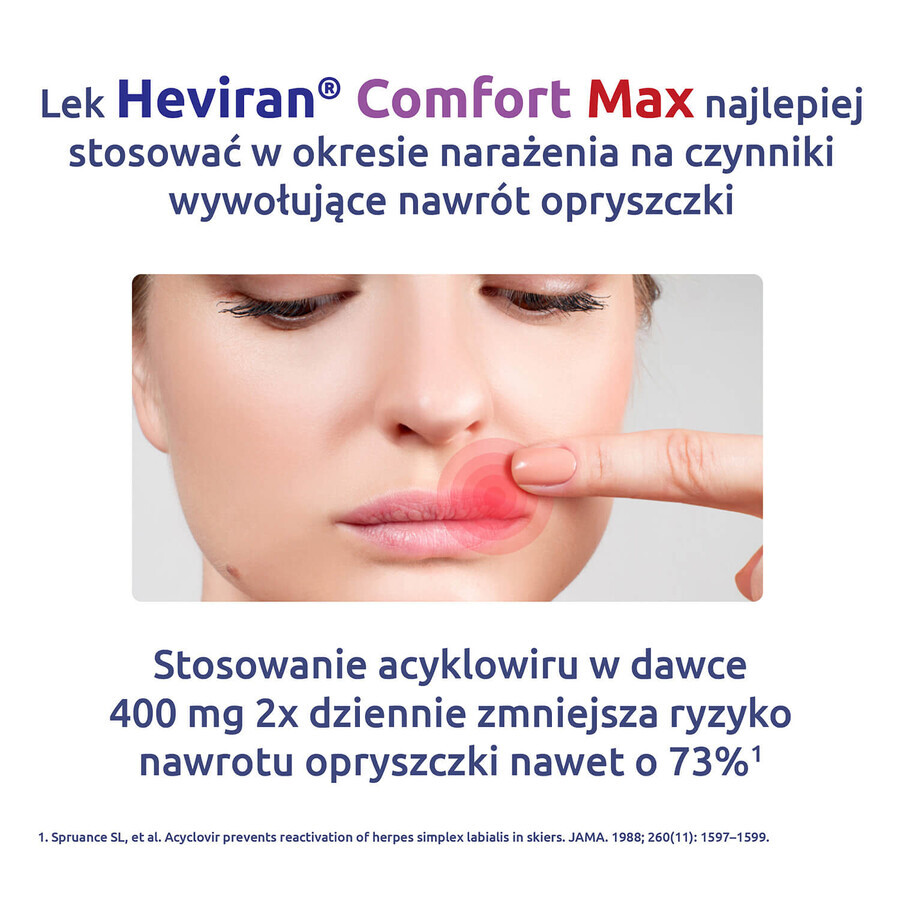 Heviran Comfort Max 400 mg, 30 tablets