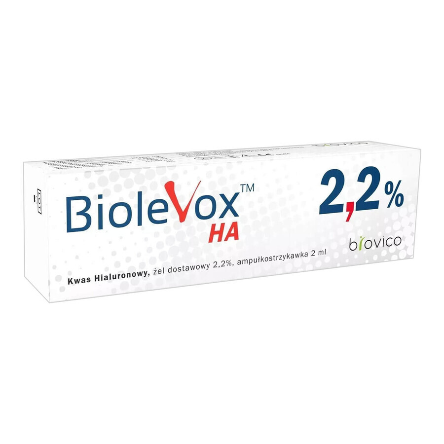 Biolevox HA 2,2%, 2 ml x 1 Ampulle Spritze, Biovico