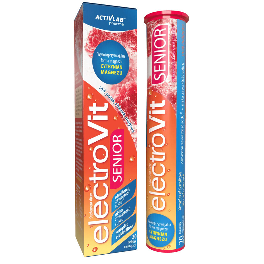 ActivLab Pharma Electrovit Senior, raspberry flavor, 20 effervescent tablets