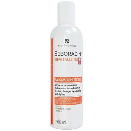 Seboradin Revitalizante, bálsamo para cabello seco, dañado por teñido y peinado, 200 ml