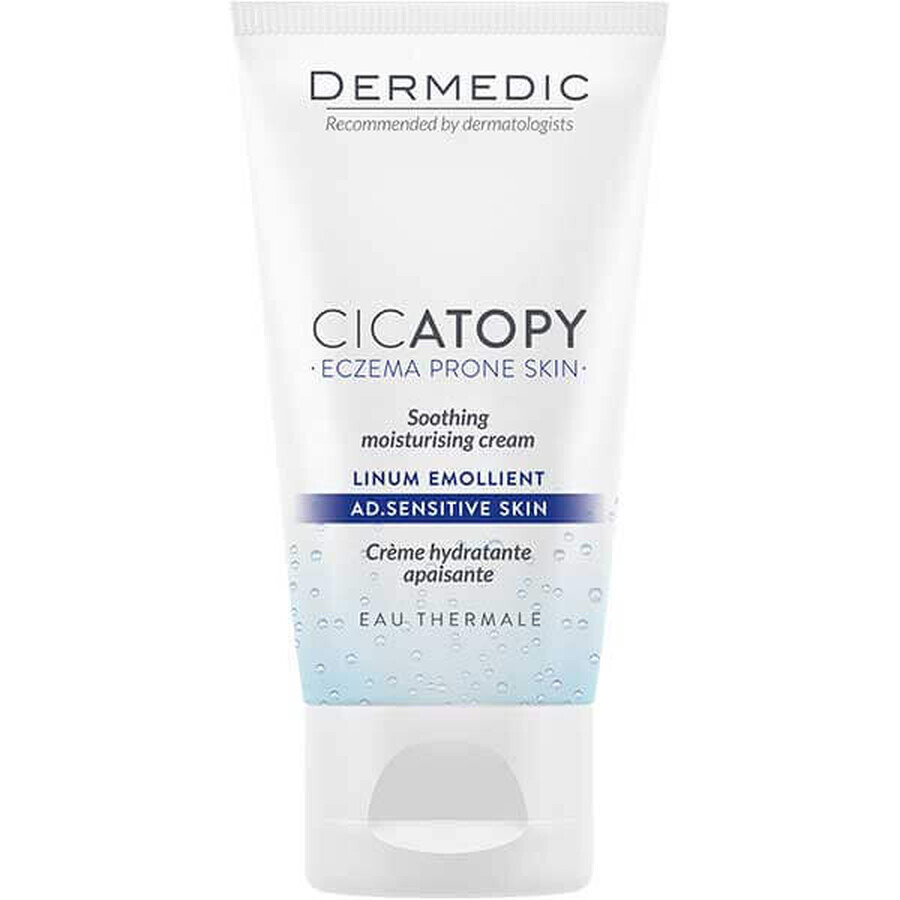 Dermedic Cicatopy, crema facial calmante, hidratante, piel seca y atópica, 50 ml