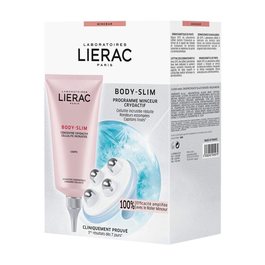 Lierac Body-Slim program, cryoactive concentrate 150 ml + massager