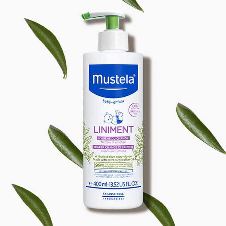 Mustela Bebe Enfant Liniment, reinigende emulsie voor de luierstreek, vanaf de geboorte, 750 ml