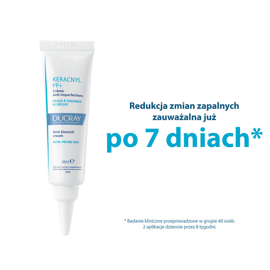 Ducray Keracnyl PP+, Creme gegen Hautunreinheiten, 30 ml 