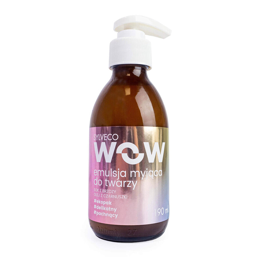 Sylveco WOW, emulsione per la pulizia del viso, 190 ml